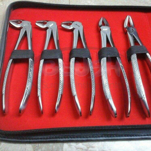 Juego de 18 piezas de alicates de ortodoncia dental, localizador de brackets y portaagujas de acero inoxidable, en estuche de cuero, color rosa quirúrgico - Product Image 6
