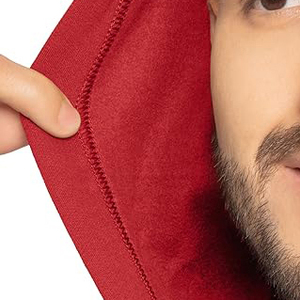 Sweat-shirt à capuche zippé noir pour homme, coupe classique, en coton French Terry, décontracté, pour l'automne, avec poche avant - Product Image 4