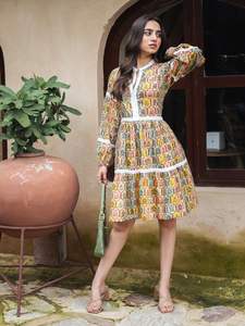 ชุดเดรสยาวผ้าฝ้ายคุณภาพเยี่ยมสุดหรูสำหรับสุภาพสตรี เหมาะสำหรับงานเทศกาล งานแต่งงาน งานปาร์ตี้ริมชายหาด ชุดเดรสผู้หญิง - Product Image 4