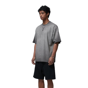 Camiseta Vintage de Algodón 100% de Alta Calidad con Lavado Ácido, Tejido de 230g, Personalizable con Logotipo, para Hombre, Tallas Grandes, Lisa, Venta al por Mayor - Product Image 3