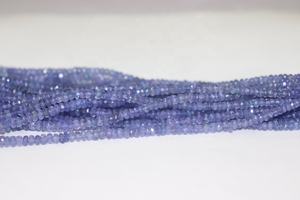 Venta al por mayor 4-5mm tanzanita facetada Rondelle Beads 16 pulgadas de largo para la fabricación de joyas con piedras preciosas naturales - Product Image 3
