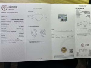 เพชรทรงลูกแพร์ 1.7 กะรัต ขายส่ง ได้รับการรับรองจาก IGI ความสะอาดระดับ VVS เพชรเม็ดเดี่ยวสำหรับทำเครื่องประดับ เพชรแฟนซีสีชมพู CVD ผลิตในห้องปฏิบัติการ - Product Image 3