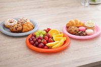 Assiette jetable en plastique ronde de 7 pouces pour pique-nique et fête d'anniversaire, échantillon disponible, grossiste OEM/ODM, haute qualité