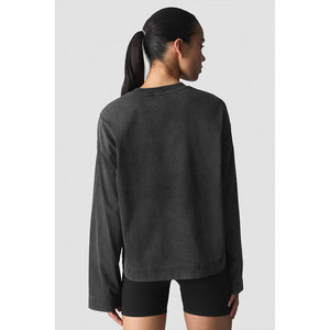 Camiseta de Manga Larga para Mujer, Superventas, Tejido de Mezcla de Algodón Premium, Corte Holgado, Informal, Marca Privada, Ropa al por Mayor - Product Image 2