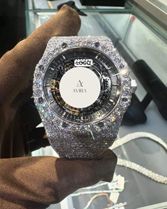 Best Quality Luxury Stainless Steel Alloy Iced Moissanite Diamond Mechanical Movement Sapphire Crystal <b>Watch</b> Party Hip Hop - Product Image 4