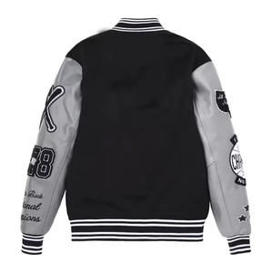 Blouson aviateur universitaire d'hiver personnalisable pour homme avec écusson de baseball brodé Nouvelle veste universitaire personnalisable à motif de lettres - Product Image 2