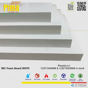 Custom White PVC WPC Foam Board <b>Sheet</b> 10mm <b>Thickness</b> 0.6 G/cm3 Density Waterproof Kitchen Surface <b>Plastic</b> Panels - Product Image 1