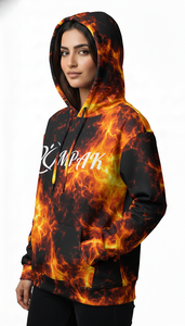 Hoodie unisexe surdimensionné de qualité supérieure pour l'hiver, avec impression intégrale, coupe décontractée, conçu pour les marques de streetwear mondiales - Product Image 4