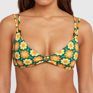 Traje de Baño Bikini para Mujer, Conjunto de Dos Piezas con Estampado de Hojas, Sexy, para Playa - Product Image 4