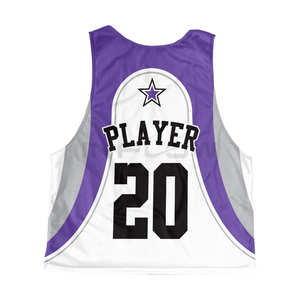 Maillot de lacrosse personnalisé (nom/nombreré inscrit à l'extérieur) – Débardeur réversible en mesh pour entraînement et matchs - Product Image 5