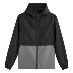 Custom Outdoor <b>Men</b> Lightweight Windbreaker Hooded <b>Jacket</b> With Mesh Lining Wholesale High Quality <b>Running</b> Climbing Hiking Coat - Product Image 2