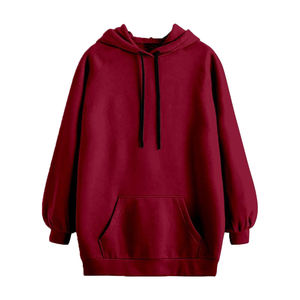 Wholesale <b>Women</b> Royal <b>Blue</b> Full Zip Vintage Lined <b>Hoodie</b> Polyester Knitted Casual Sweatshirt Solid Color Breathable Autumn Wear - Product Image 1