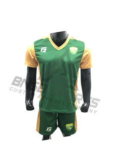 เสื้อฟุตบอลชายแบบแห้งเร็ว คอวี แขนสั้น ติดกระดุม ผลิตตามสั่ง พิมพ์ลายได้ ขายดี ผลิตจากโพลีเอสเตอร์ 100% - Product Image 3