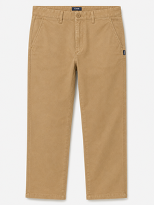 F2WIN Men's Khaki Straight Fit Custom <b>Canvas</b> Casual Trousers Mid Waist Button Breathable Quick Dry Lightweight Summer Wear - Product Image 1