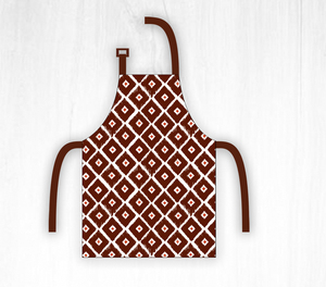 Modern Printed Hexagon Pattern 100% Cotton Anti- Sustainable Washable <b>Apron</b> for <b>Kitchen</b> & Restaurant Use - Product Image 3