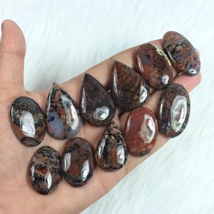 Opale Dendrite Naturelle de Qualité Supérieure, Polie à la Main, Mélange de Cabochons en Gros, Pierre Précieuse Non Montée pour la Fabrication de Bijoux en Acier Inoxydable - Product Image 3
