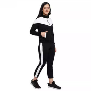 <b>Women</b> Red Solid Streetwear Tracksuit Set Full Sleeve Sporty Hooded <b>Joggers</b> Side Stripe Regular Fit Winter Woven <b>Fleece</b> - Product Image 6