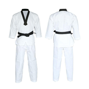 Uniforme de Taekwondo de qualité supérieure, nouveau style, 100% coton, respirant, séchage rapide, unisexe, adulte, couleur unie, coupe classique - Product Image 3