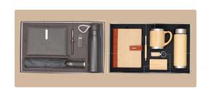 Ensemble Cadeau de Bureau en Cuir Gaufré avec Logo Personnalisé, Stylo, Porte-clés et Porte-cartes – Cadeau Promotionnel d'Entreprise en Gros à Vendre - Product Image 4