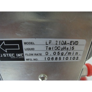 Horiba Stec LF-210A-EVD Liquid MFC, Ta(OC2H5)5 - Équipement et pièces semi-conductrices de renommée mondiale et de confiance - Product Image 3