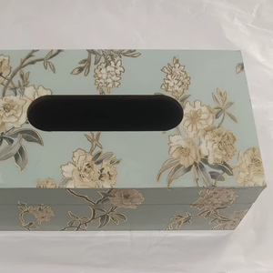 Enamel Printed MDF Tissue Box Holder for Living Room & Office - Product Image 1