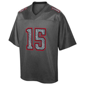 เสื้อกีฬาคอวี แขนสั้น พิมพ์ลาย แห้งเร็ว ระบายเหงื่อ ผ้าตาข่าย โพลีเอสเตอร์ สั่งซื้อจำนวนน้อย ดีไซน์คละแบบ ชุดแข่งขันสโมสร สไตล์อเมริกัน - Product Image 1