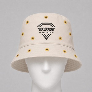 Sombrero de Pescador Personalizado con Bordado de Girasol, Fabricante Mayorista de Gorras de Sol Deportivas para Exteriores, Unisex, de Algodón, para Playa - Product Image 4