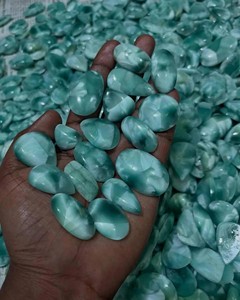 Lote de Hemimorfita Azul Natural, Cabujones Mixtos Pulidos, Piedras Preciosas Sueltas de Diferentes Formas, Suministro al por Mayor para Joyería - Product Image 2