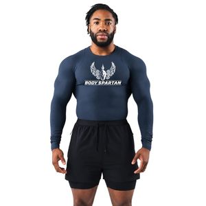 Men's Customizable Color Compression Long Sleeve Jersey Blank T-Shirt-Moisture <b>Wicking</b> Breathable Athletic Apparel Custom Logo - Product Image 1