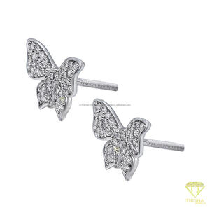 Luxury <b>Moissanite</b> Diamond <b>Earrings</b> 925 Sterling Silver Stud <b>Earrings</b> for Women Elegant Sparkling Gift - Product Image 5