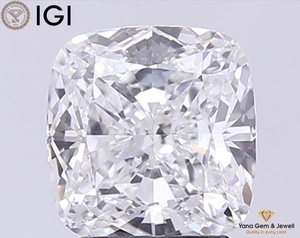เพชรทรงสี่เหลี่ยมคุณภาพเยี่ยม สี F ความสะอาด VS1 น้ำหนัก 3.00 กะรัต พร้อมใบรับรอง IGI เพชร CVD ที่เพาะเลี้ยงในห้องปฏิบัติการ สำหรับแหวนในฝันของคุณ - Product Image 1