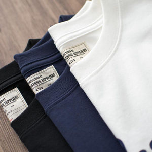 Camisetas Deportivas Casuales de Verano para Hombre, 200 Gramos, Dobladillo Curvo, 100% Algodón, Talla Grande, Secado Rápido, Transpirables - Product Image 5