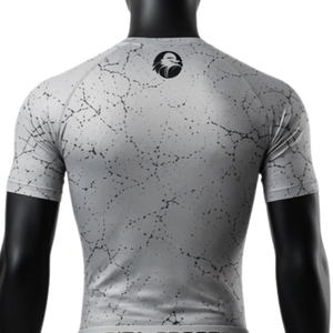 Light Grey <b>Black</b> <b>Men</b> Compression T Shirt and <b>Shorts</b> Set Quick Dry Stretch Fitness Gym Training Running Workout Performance Sport - Product Image 5