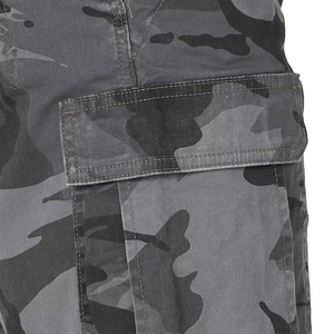 Shorts Cargo Homme en Coton Uni avec Poches, Longueur Genou, Style Streetwear, pour la Pêche et les Activités de Plein Air – Vente en Gros - Product Image 5