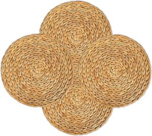 Salvamanteles Redondo de Jacinto de Agua, Estilo Nórdico Natural, Hecho a Mano, Tejido, para Mesa de Comedor, Venta al por Mayor, Directo de Fábrica - Product Image 4