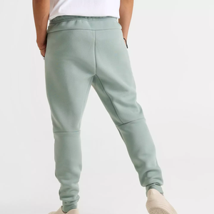 Pantalon de jogging décontracté pour homme, couleur unie, tissu en mélange de coton, poches latérales, logo personnalisé, haute qualité, élastique, streetwear sportif - Product Image 5