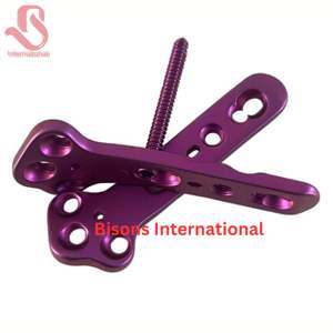 BISONS Vente en gros TPLO 3.5mm Kit de plaques de fixation 4 pièces Gauche/Droite 24 vis de fixation Acier inoxydable Titane Instruments vétérinaires - Product Image 4