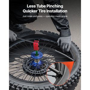 Kit d'outils de changement de pneus pour moto tout-terrain, adaptateurs d'axe de 15 à 25 mm, comprend des roues de motocross et d'enduro de 16 et 21 pouces pour des changements de pneus efficaces - Product Image 2