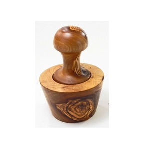 High Quality Wooden Mortar <b>And</b> Pestle <b>Set</b> For Home Kitchen <b>Spice</b> Grinding <b>And</b> Food Preparation Accessories - Product Image 4