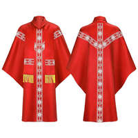 Chasuble respirante de haute qualité brodée, vêtements liturgiques pour prêtre, design personnalisable, logo, service OEM, fabriqué au Pakistan
