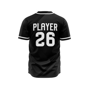 Maillot de baseball unisexe personnalisé à manches courtes, respirant, séchage rapide, haute qualité, OEM ODM, impression personnalisée - Product Image 3