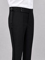 Blazer de smoking noir respirant pour homme, grande taille, croisé, avec revers en satin, classique, pour mariage et dîner formel