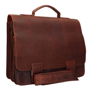 Sacs à ordinateur portables en cuir très demandés pour la saison hivernale, avec impression personnalisée du logo et compartiments zippés - Product Image 4