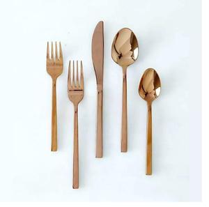 Nouvel ensemble de couverts en métal plaqué or pour la cuisine, cuillère et fourchette en métal à prix abordable - Product Image 5