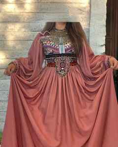 Vestido Banjara Afgano Vintage Único para Mujer, Nuevo Estilo Kuchi a la Moda, Decoración de Encaje Bordado a Mano, Cintura Natural - Product Image 4