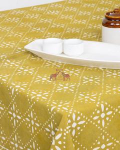 Mantel Rectangular de Algodón de Primera Calidad con Estampado Floral a Mano, para Bodas, Hogar o Fiestas - Product Image 4