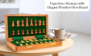 ILAHI's Eco-Friendly Rustic Polished Rectangle <b>Chess</b> <b>Board</b> Game 100% Handmade Pure Wood Animal/Love Style Customized Size <b>Chess</b> - Product Image 3