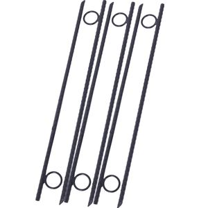 Set di 6 Picchetti Angolati in Acciaio da 3/8x18 Pollici, Resistenti e Robusti, per Tende e Gazebo, con Anello e Accessori - Product Image 2