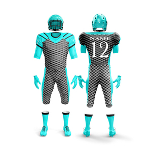 Uniforme de Fútbol Americano Personalizado para Hombre, Calidad Premium, 100% Poliéster, Manga Corta, Ropa Deportiva de Equipo, Servicio OEM, Pakistán - Product Image 1