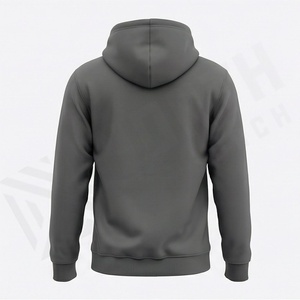 Sweat à capuche homme en laine peignée épaisse, couleur personnalisée, design tendance, haute qualité, imprimé, pull-over uni teint - Product Image 2